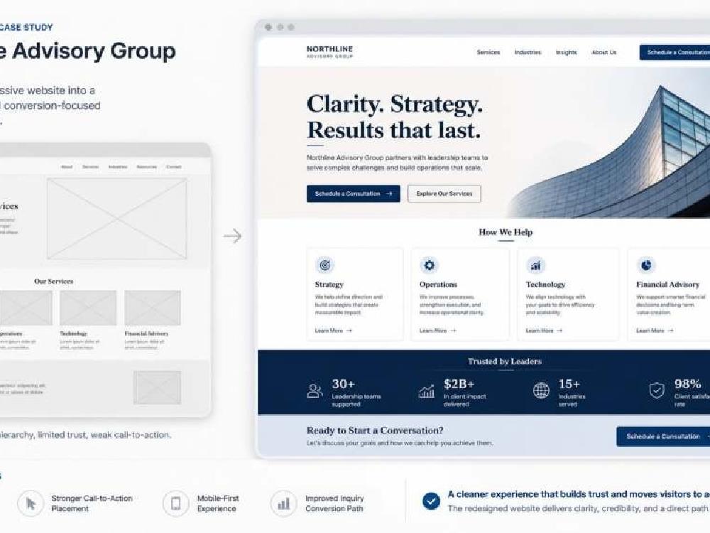 Conversion Website Redesign portfolio preview